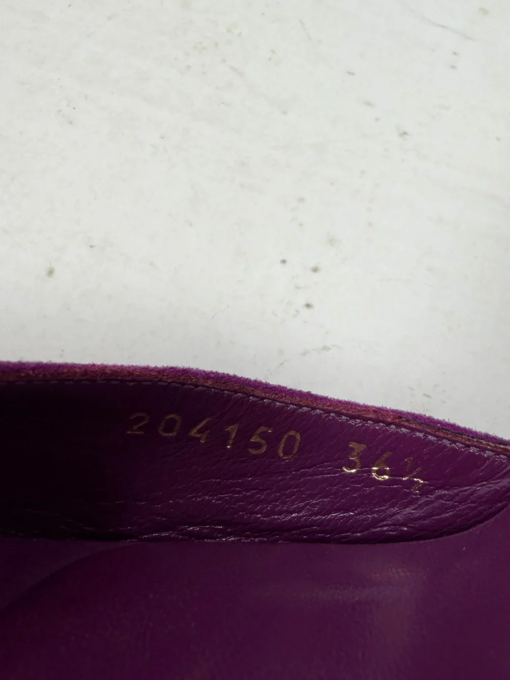 Gucci suede bamboo